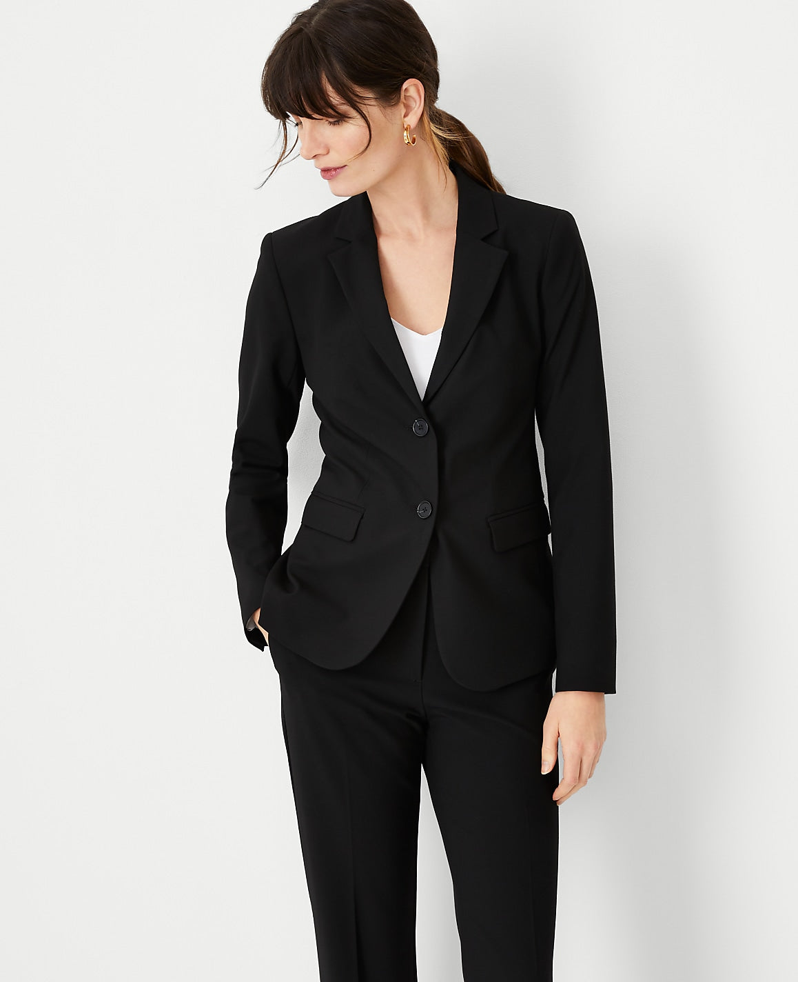 The Notched Two Button Blazer in Seasonless Stretch | Ann Taylor