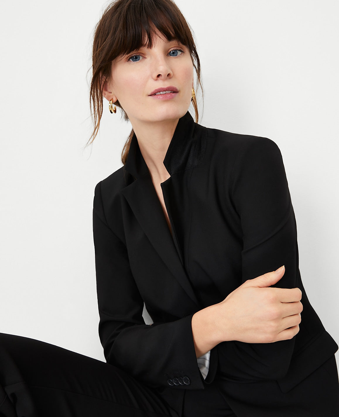 The Notched Two Button Blazer in Seasonless Stretch | Ann Taylor