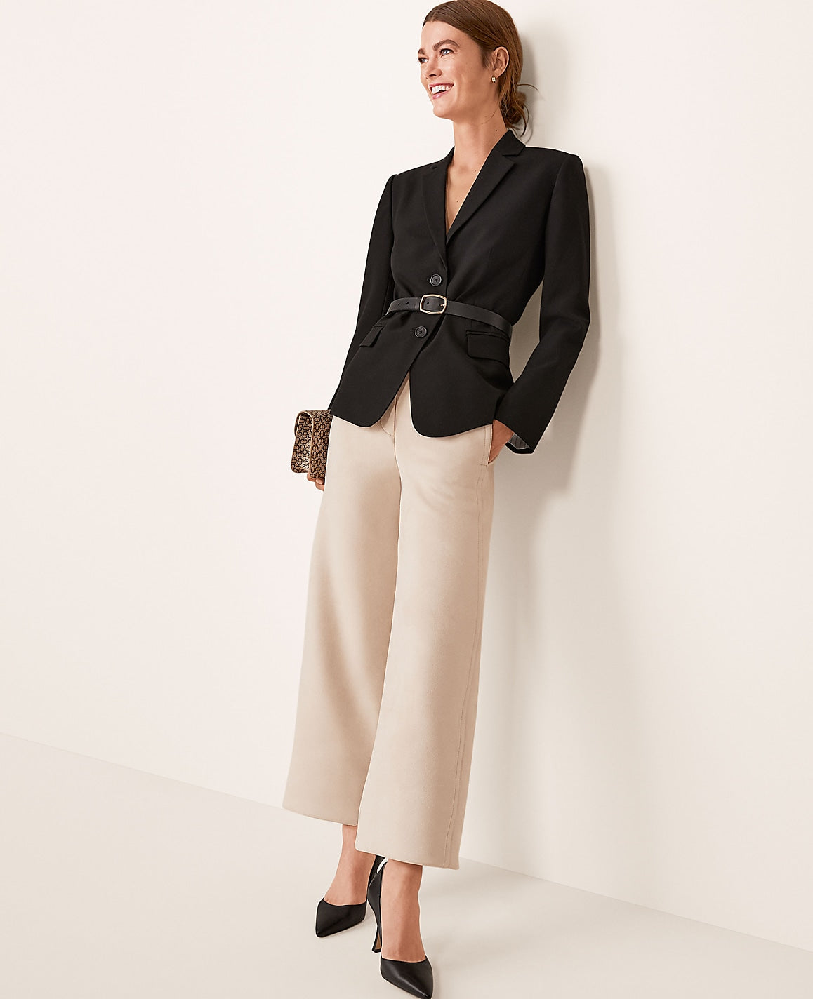 The Notched Two Button Blazer in Seasonless Stretch | Ann Taylor