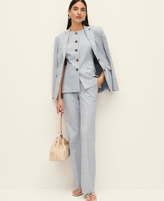 The Mid Rise Trouser in Plaid | Ann Taylor