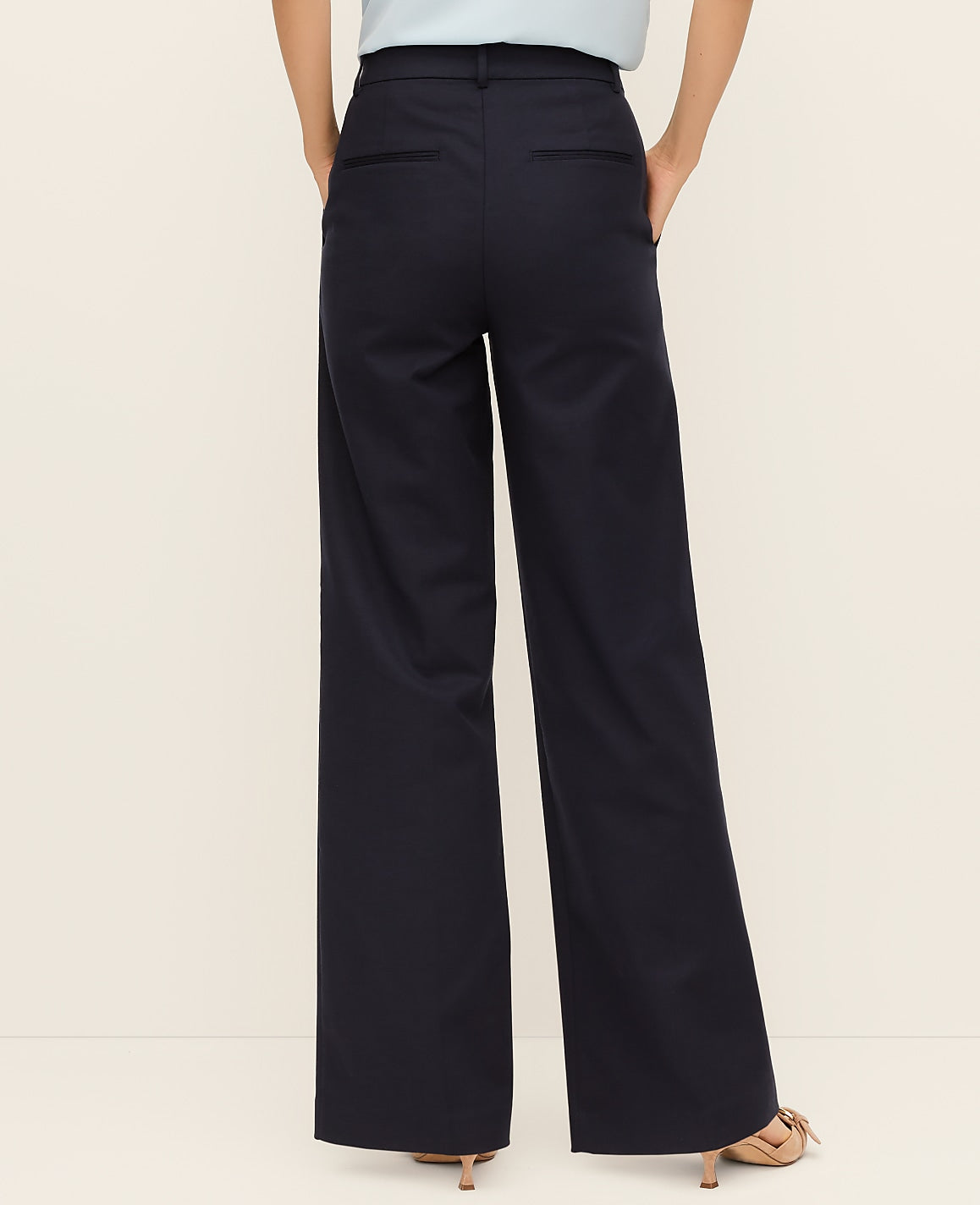 The Wide-Leg Pant in Doubleweave | Ann Taylor