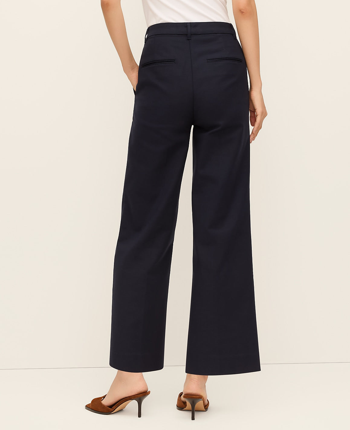The High Rise Everyday Ankle Pant in Doubleweave | Ann Taylor