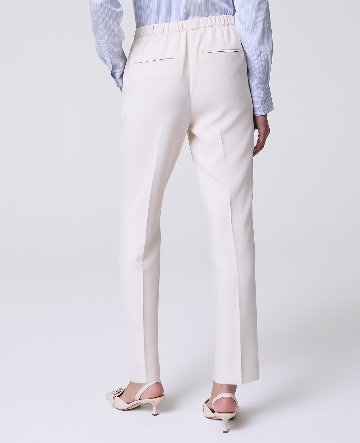 The Relaxed Ankle Pant in Fluid Crepe | Ann Taylor