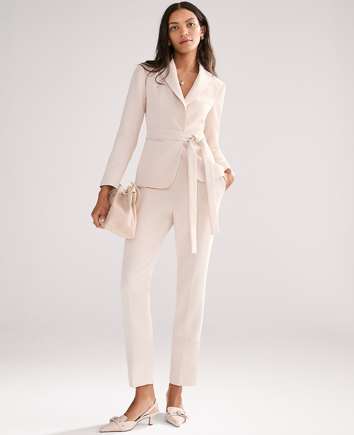 The Relaxed Ankle Pant in Fluid Crepe | Ann Taylor