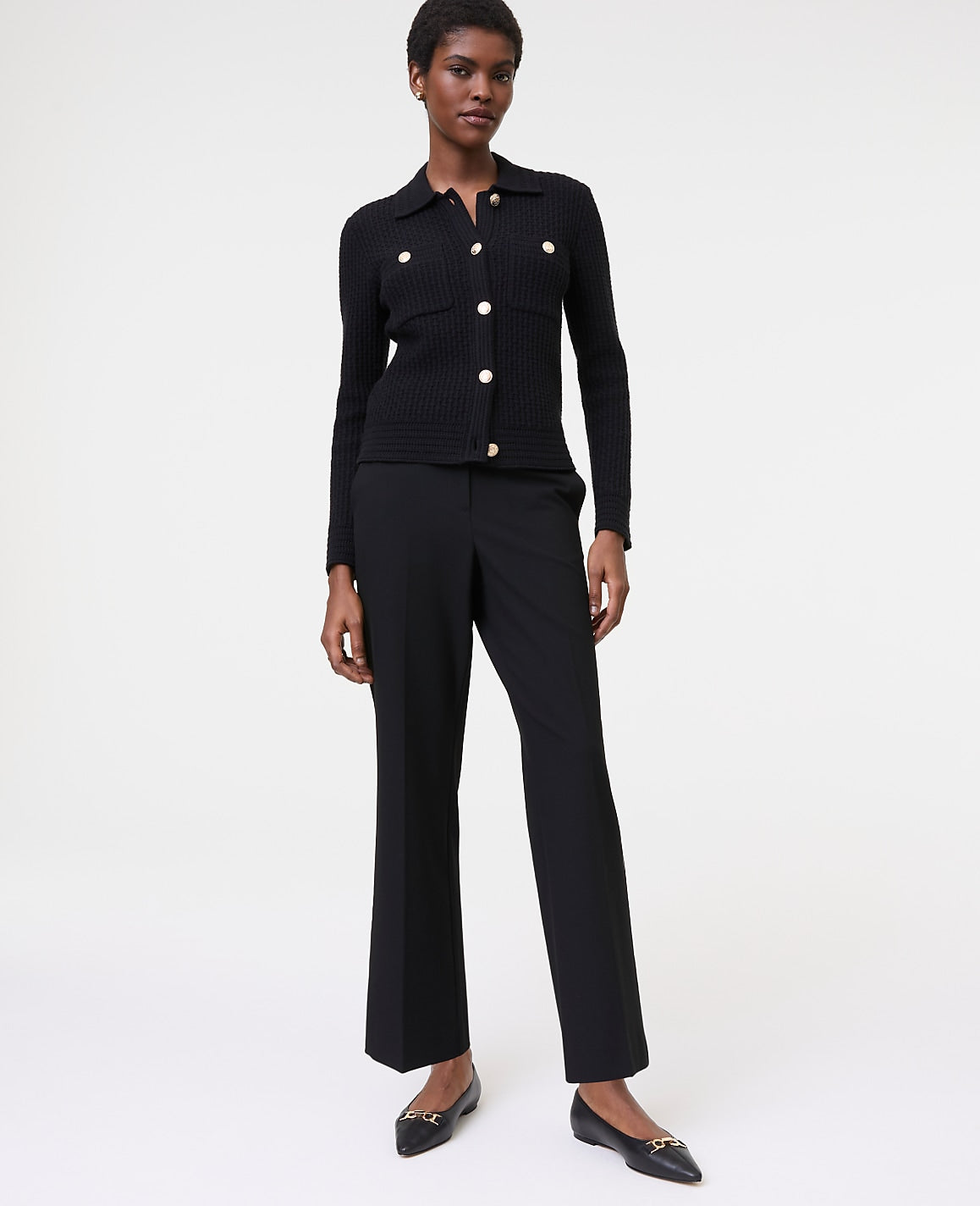 The Flare Ankle Pant in Seasonless Stretch | Ann Taylor