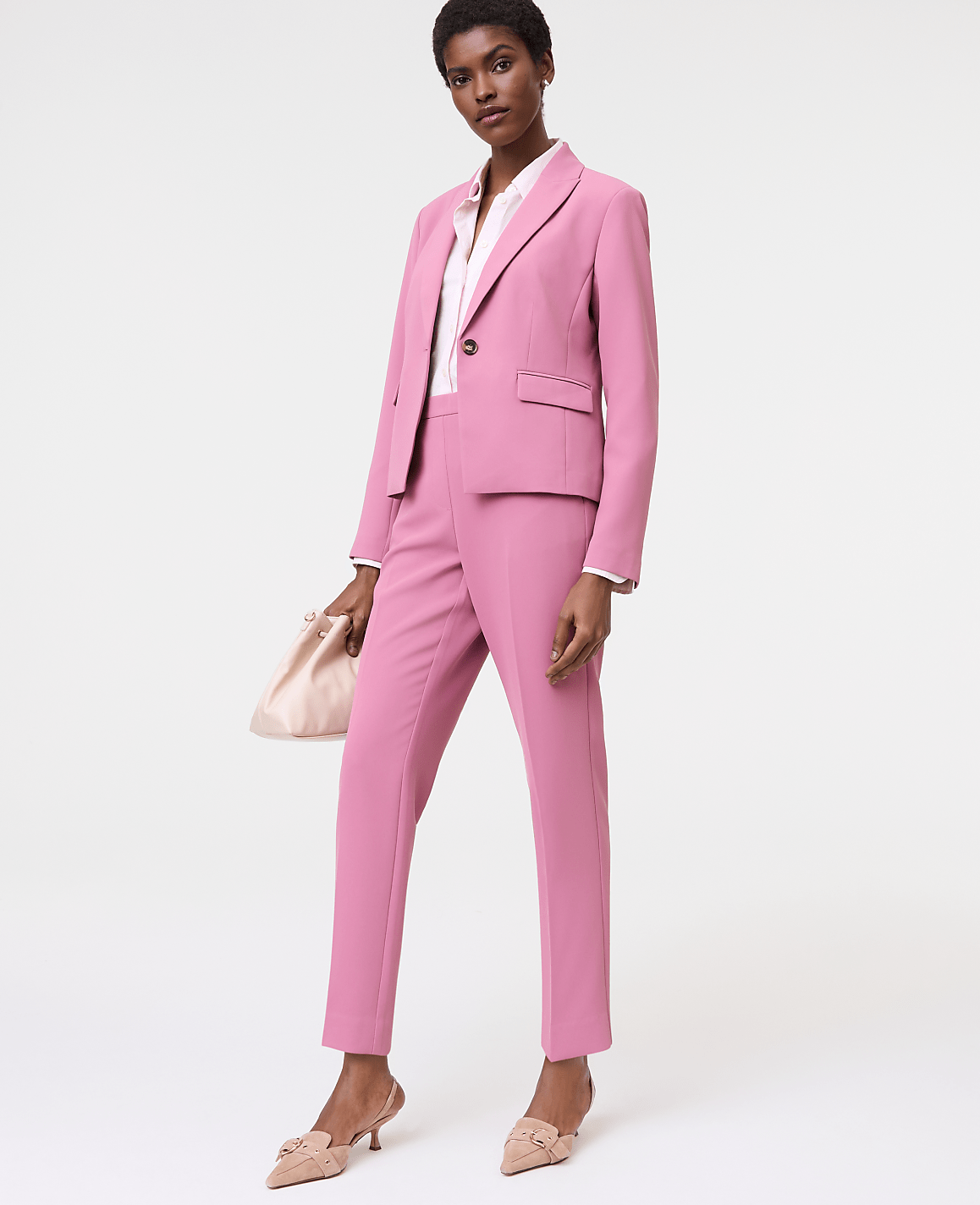 The Relaxed Ankle Pant in Fluid Crepe | Ann Taylor