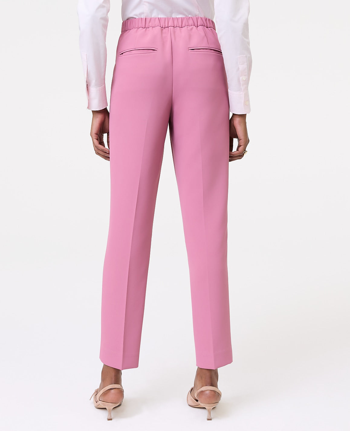 The Relaxed Ankle Pant in Fluid Crepe | Ann Taylor