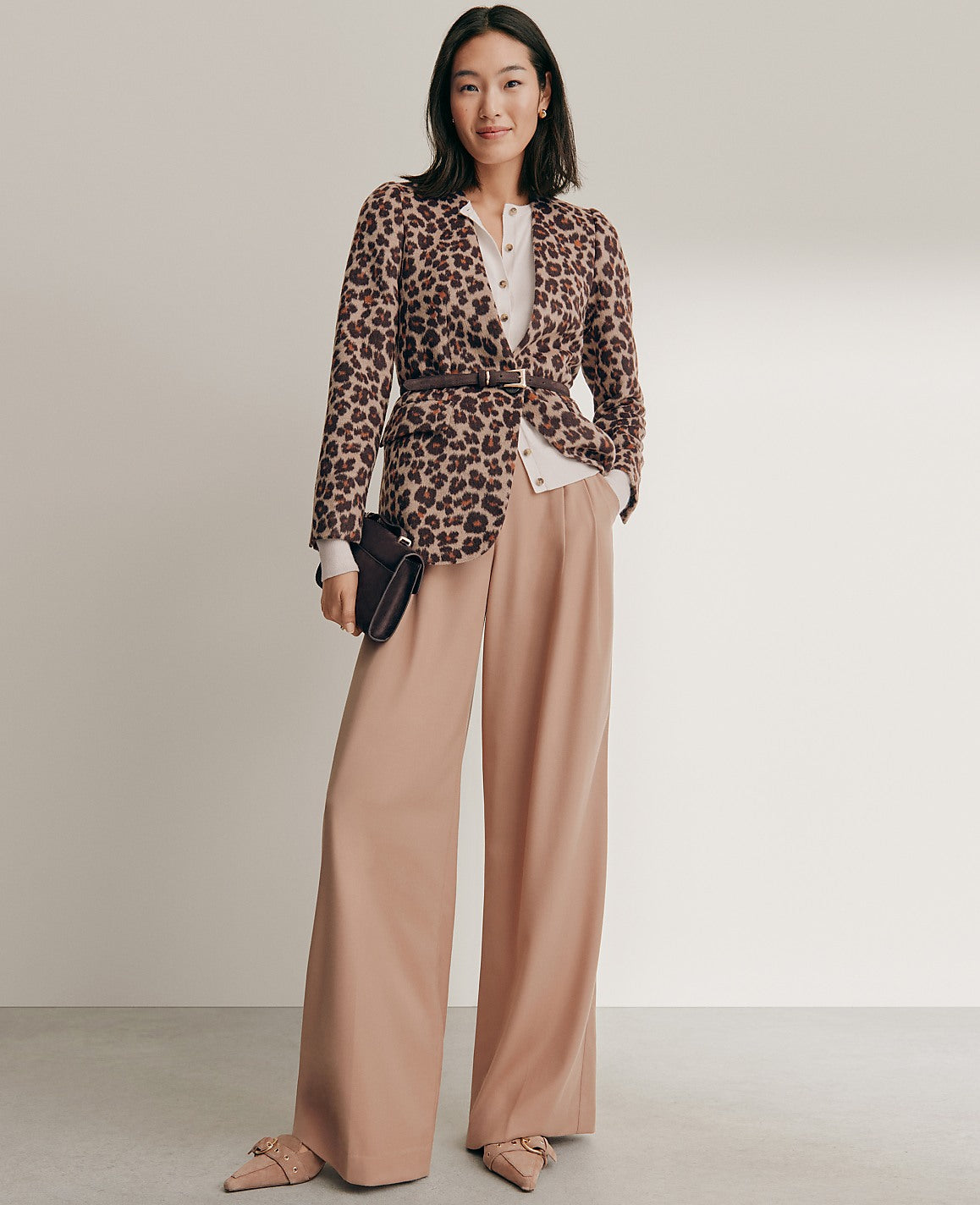 The Pleated Wide-Leg Pant | Ann Taylor