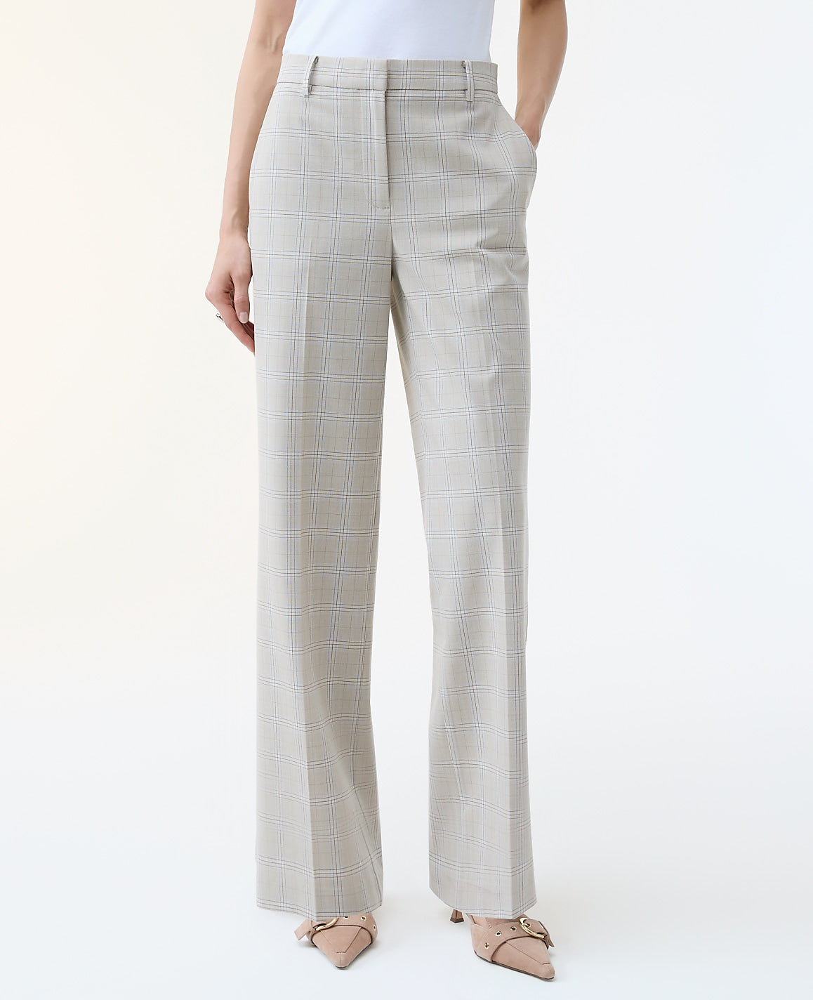 The Straight Trouser in Plaid | Ann Taylor