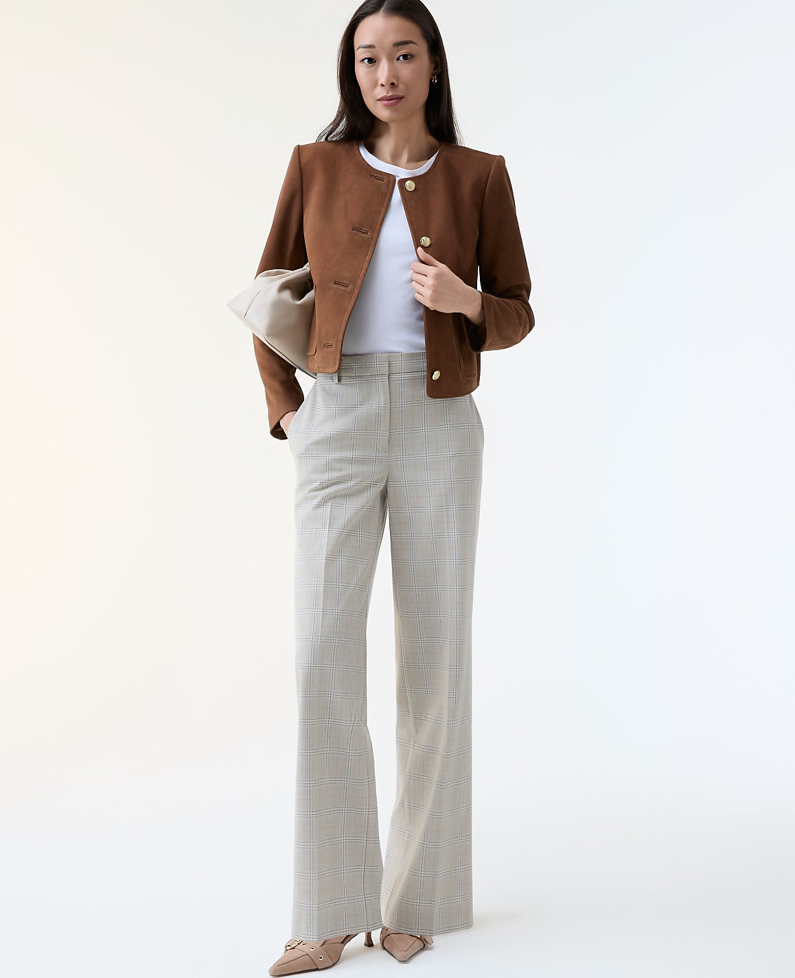 The Straight Trouser in Plaid | Ann Taylor