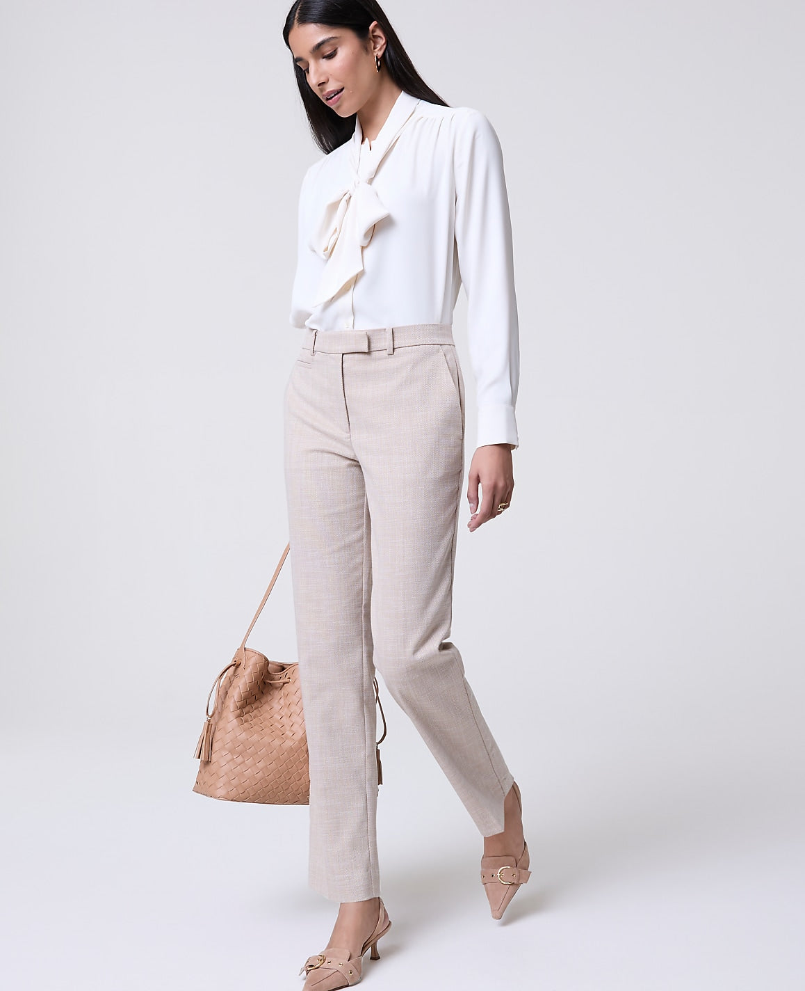 The Bridgette Pant in Herringbone | Ann Taylor