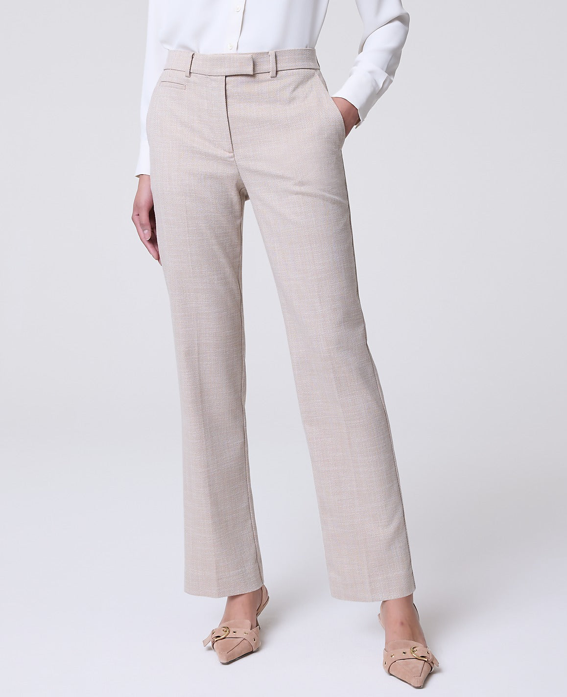 The Bridgette Pant in Herringbone | Ann Taylor