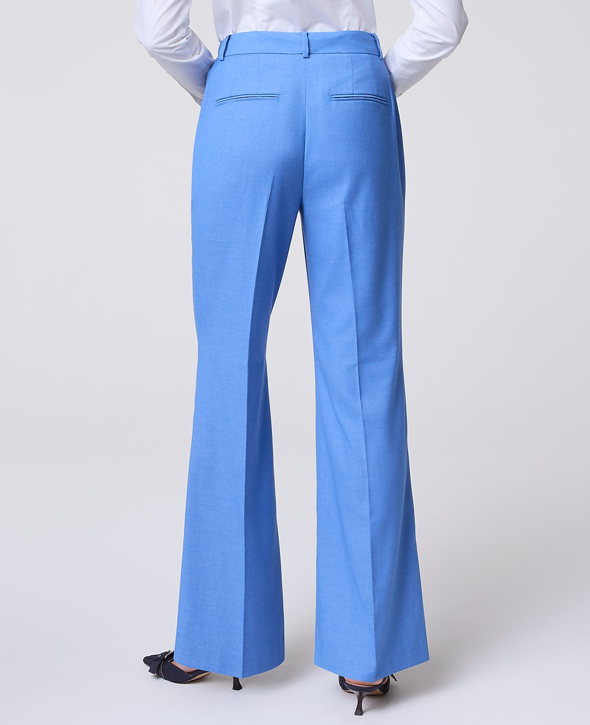 The Flare Trouser in Luxe Twill | Ann Taylor