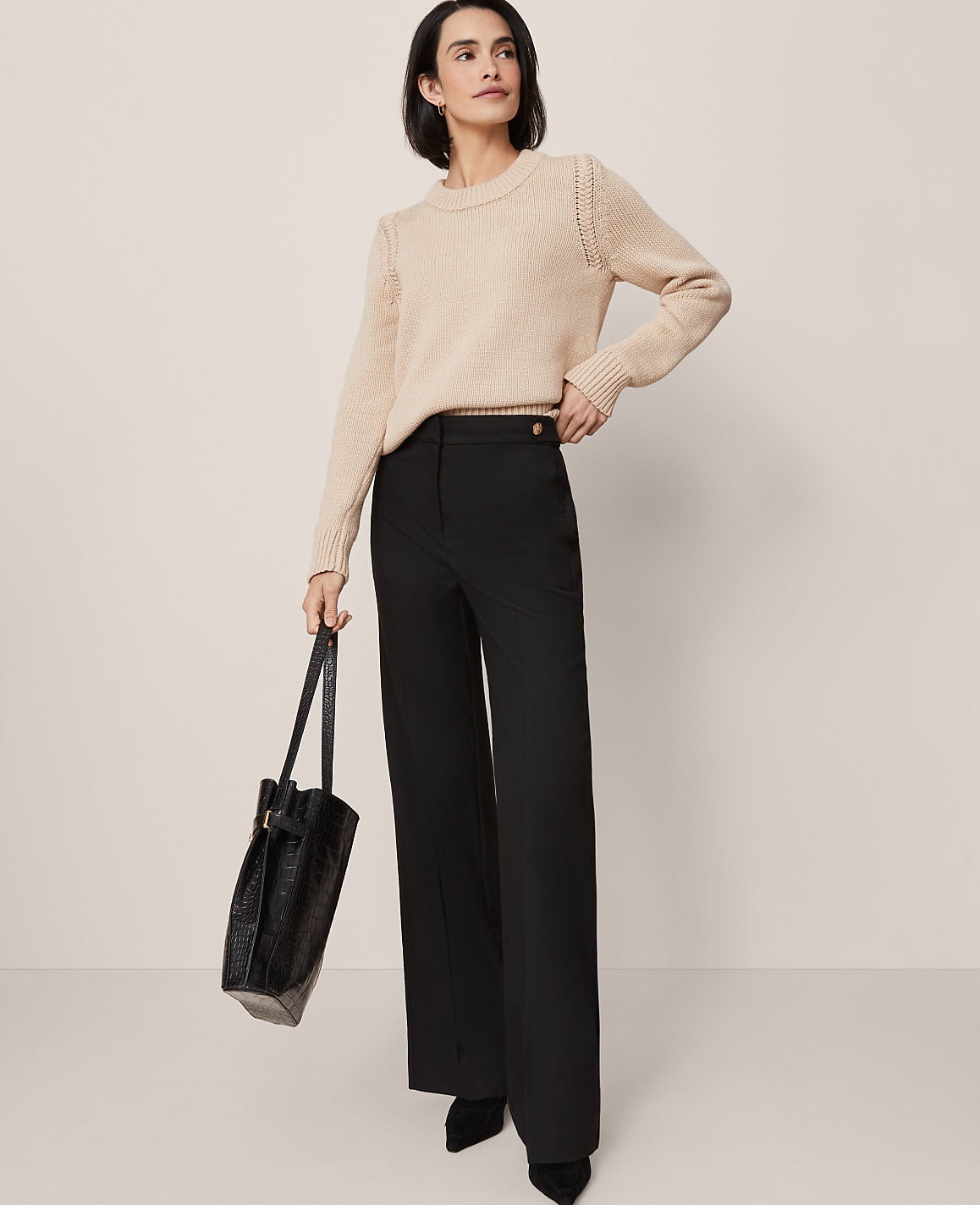 The Tailored Wide-Leg Trouser | Ann Taylor