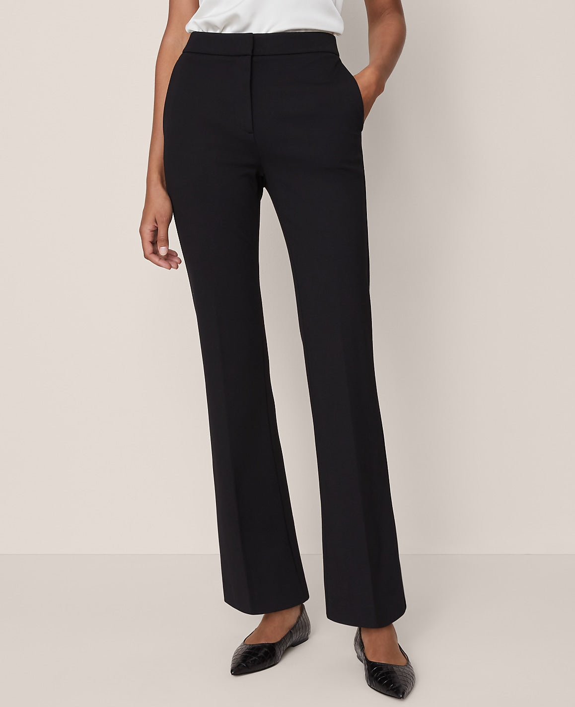 The Skinny Flare Pant in Ponte | Ann Taylor