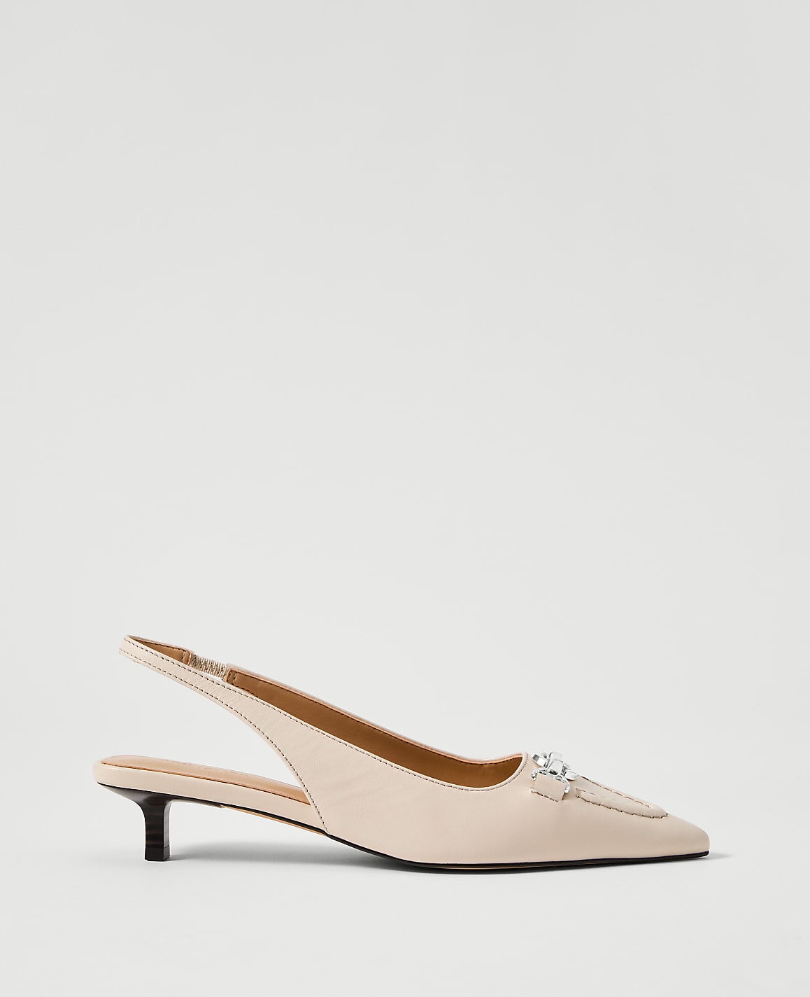 Horsebit Leather Slingback Pump | Ann Taylor