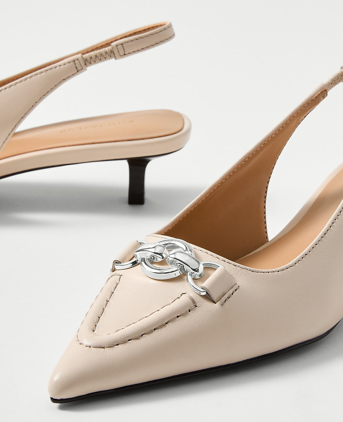 Horsebit Leather Slingback Pump | Ann Taylor