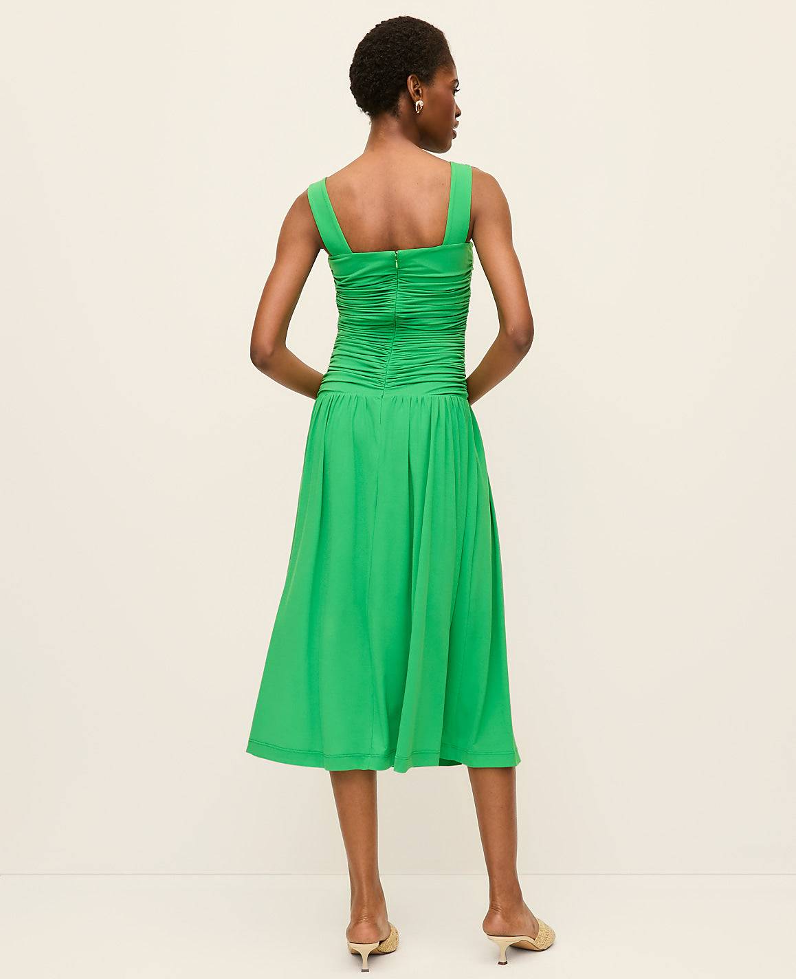 Ruched Midi Dress | Ann Taylor