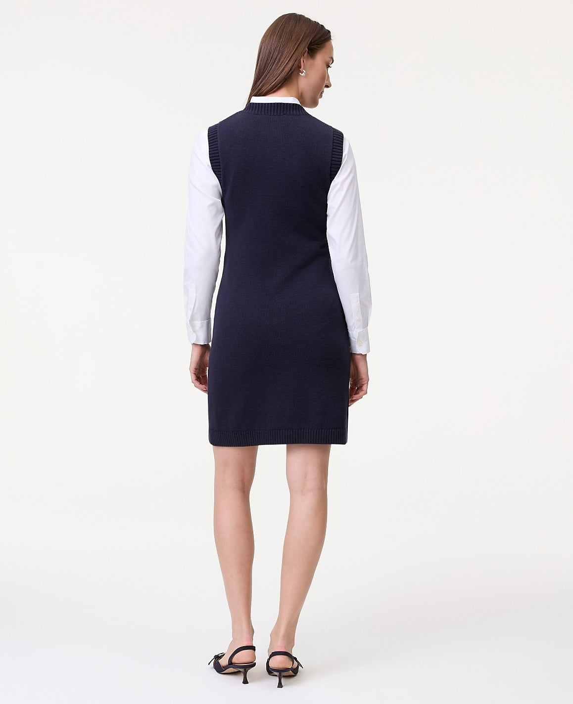 Button Sweater Dress | Ann Taylor