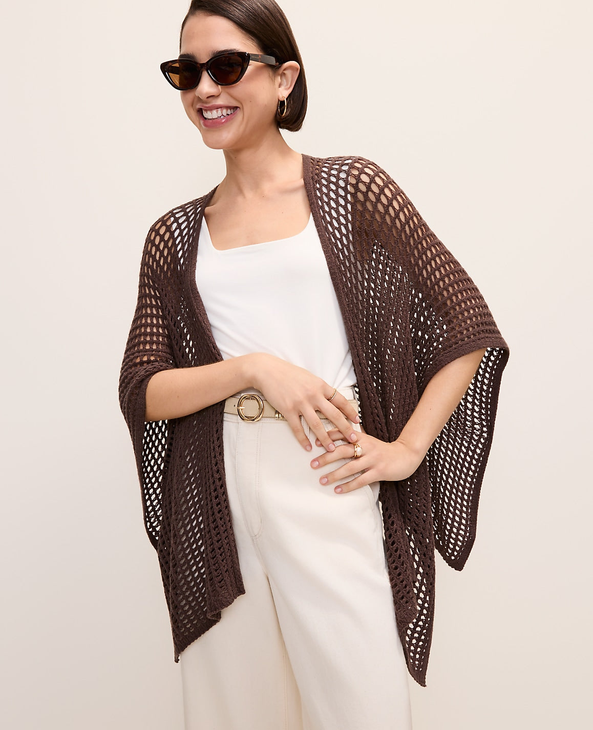 Crochet Wrap Poncho | Ann Taylor
