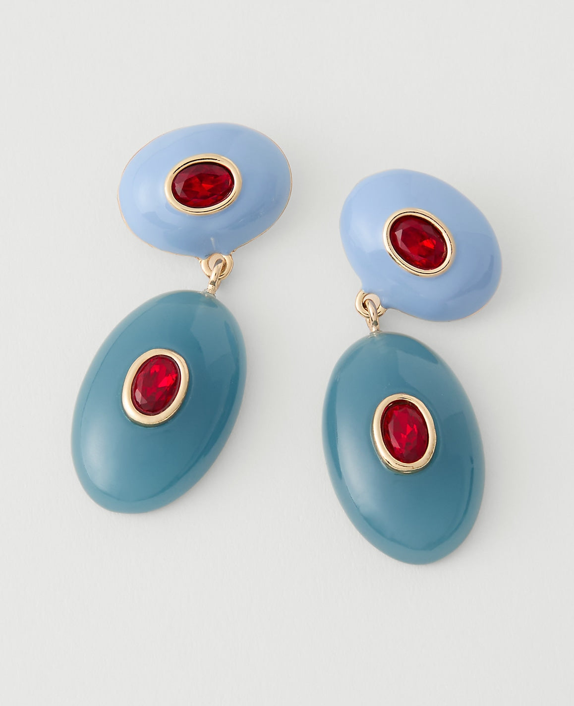 Double Crystal Drop Earrings | Ann Taylor