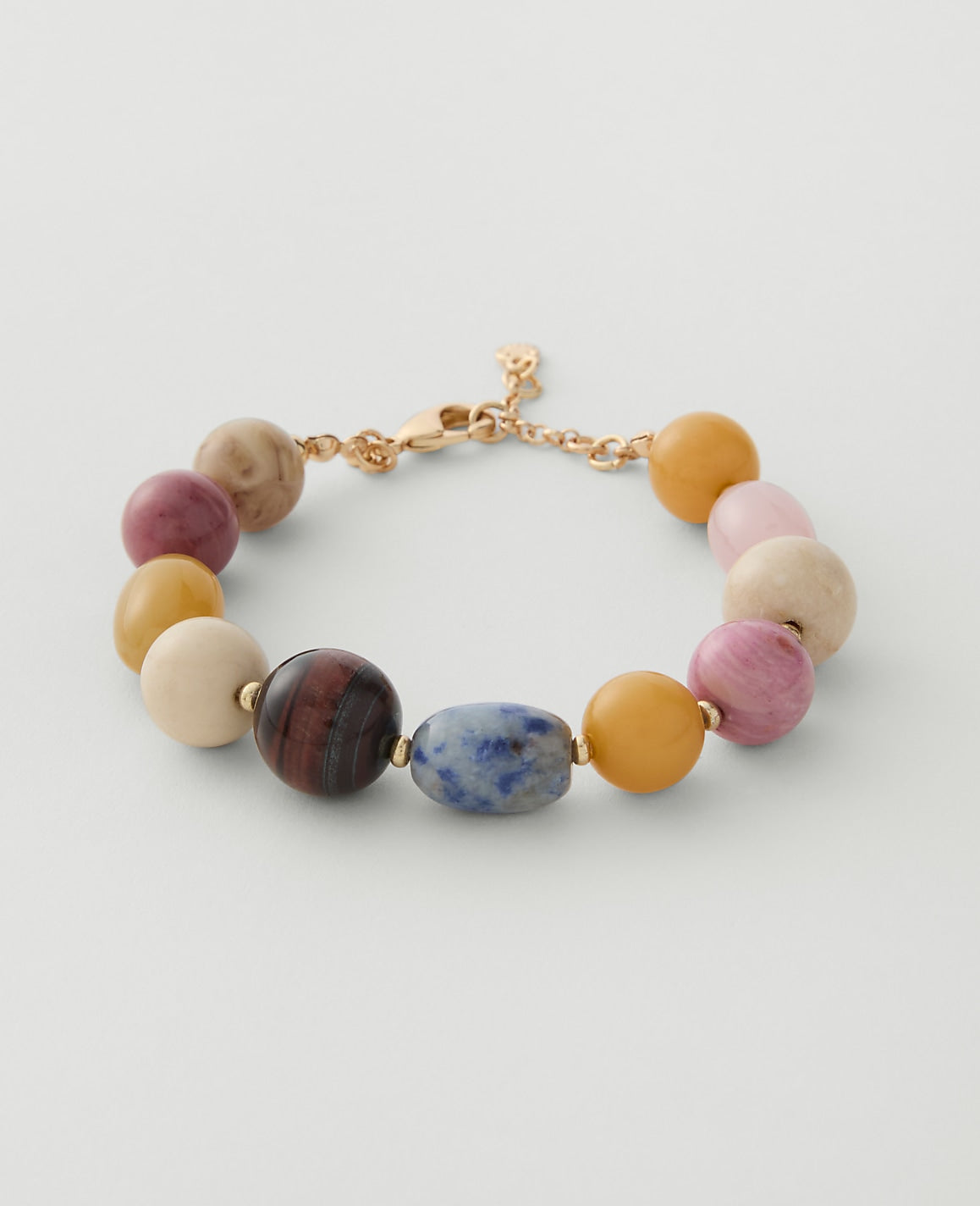 Mixed Beaded Bracelet | Vinci Leather
