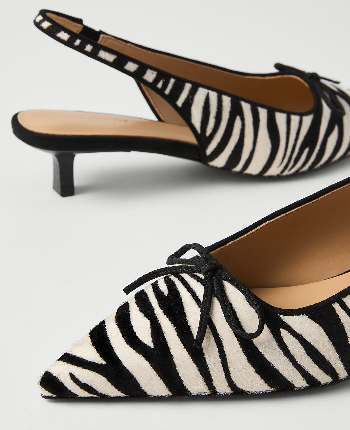 Haircalf Kitten Heel Pump | Vinci Leather