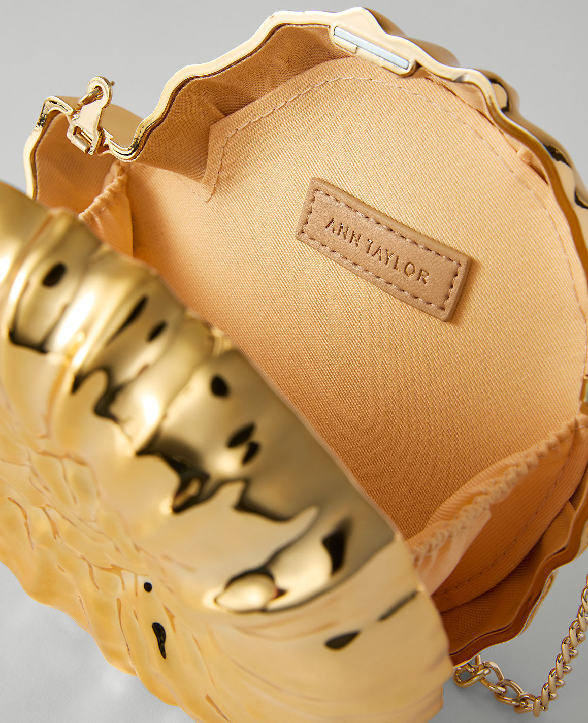 Metal Conch Clutch | Vinci Leather