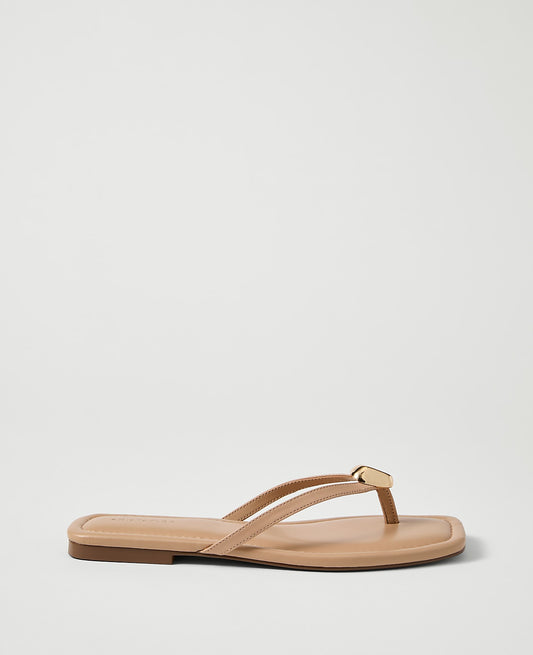 Weekend Leather Embellished Sandal | Vinci Leather