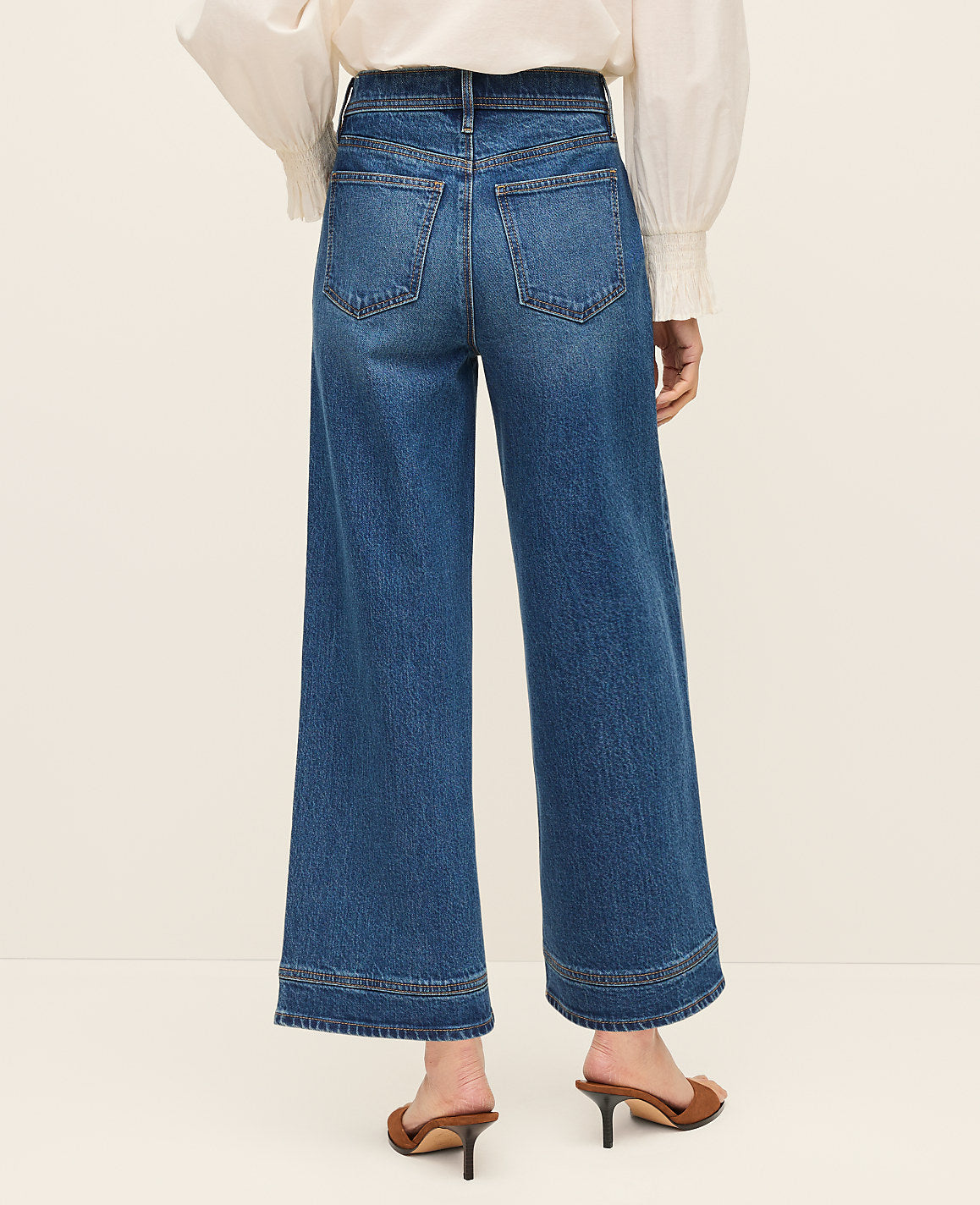 The Wide-Leg Crop Jean | Vinci Leather