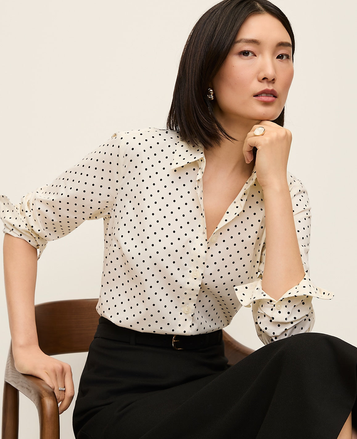 Dotted Perfect Shirt | Vinci Leather