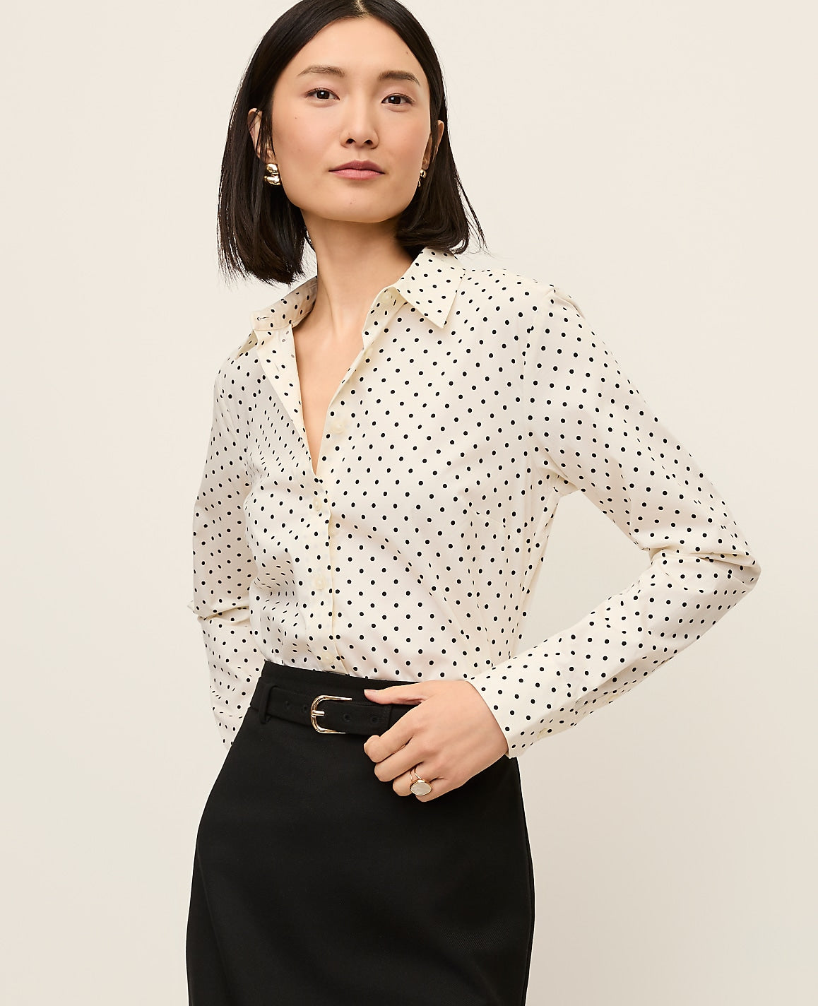 Dotted Perfect Shirt | Vinci Leather
