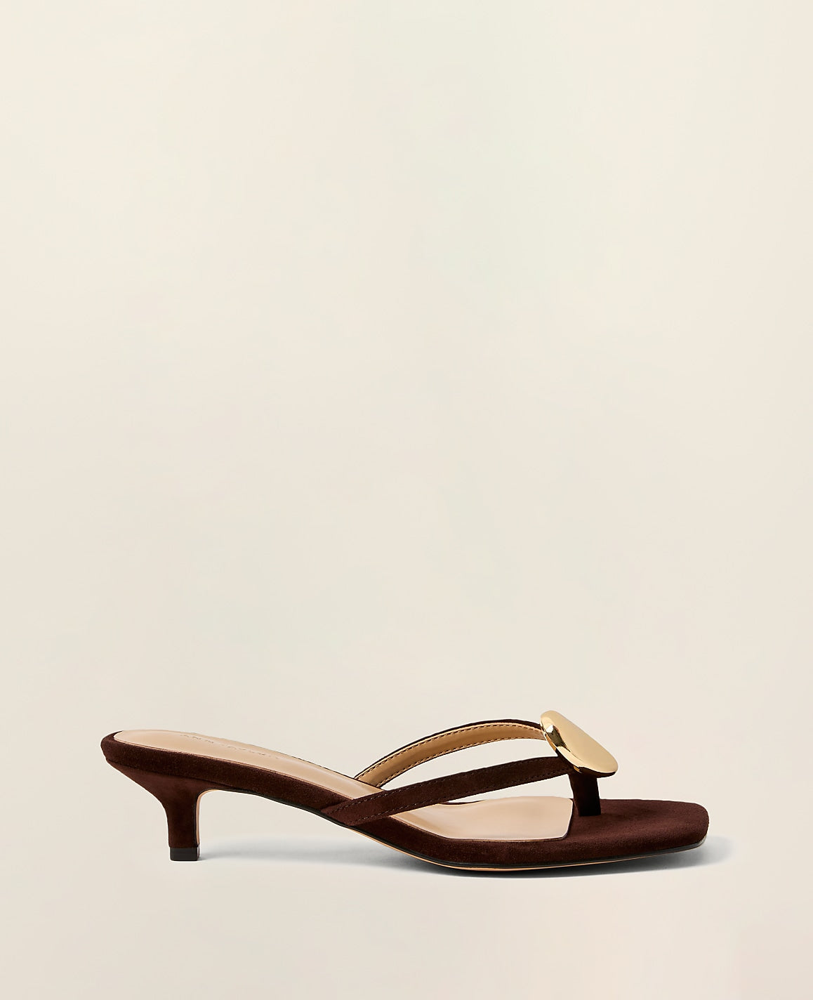 Suede Kitten Heel Sandal | Vinci Leather