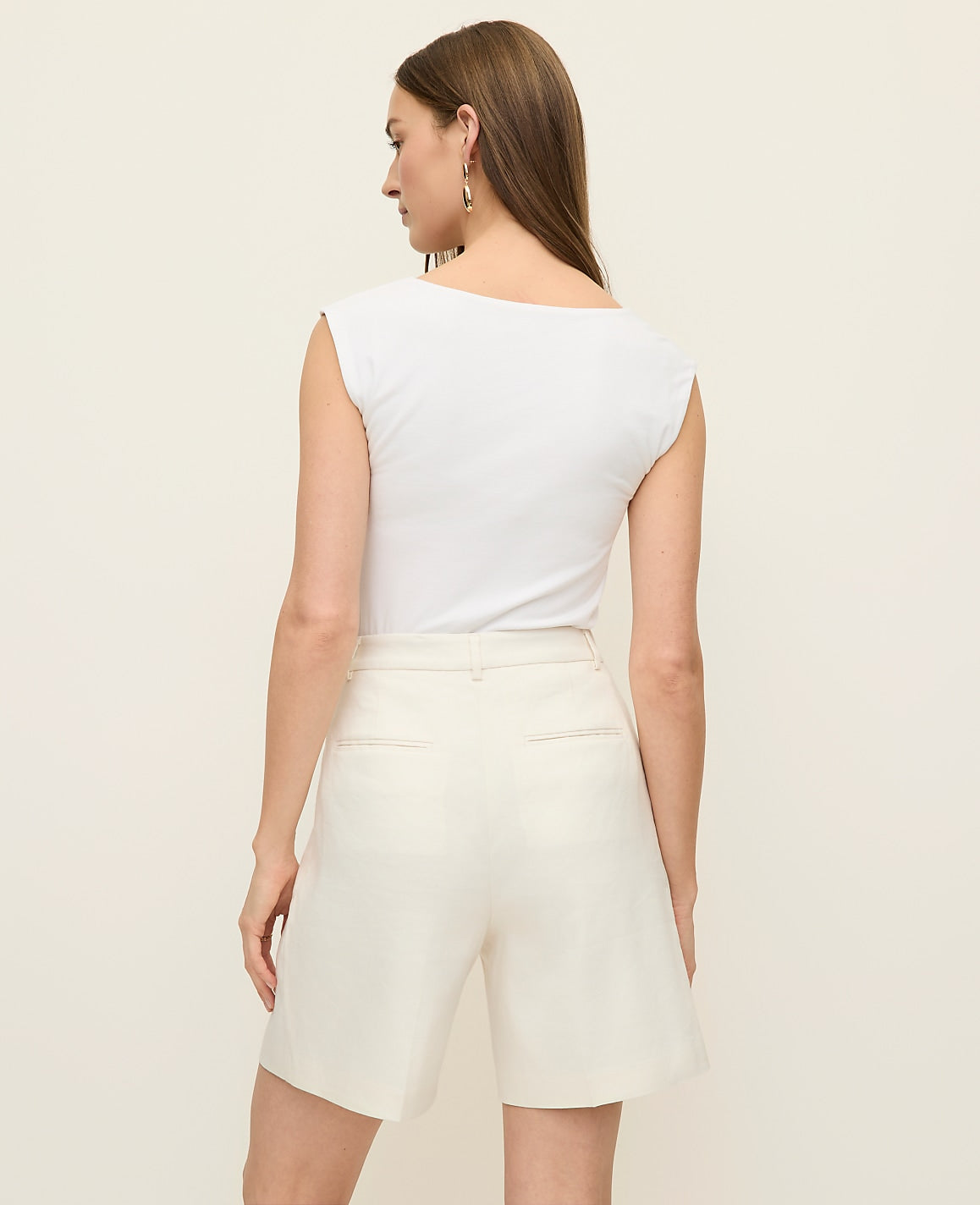 The Long Short in Linen Blend | Vinci Leather