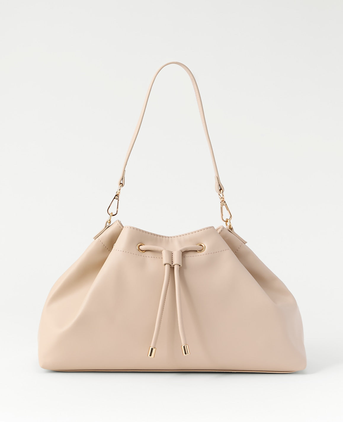 Drawstring Shoulder Bag | Vinci Leather