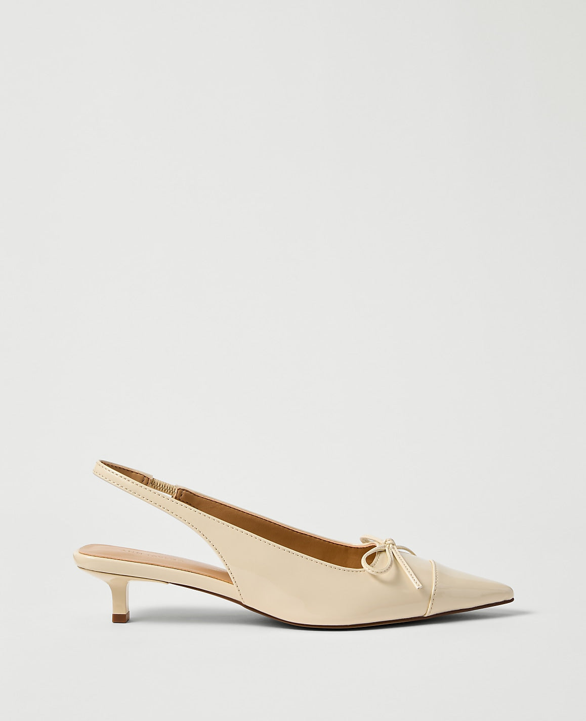 Patent Leather Bow Slingback Pump | Vinci Leather