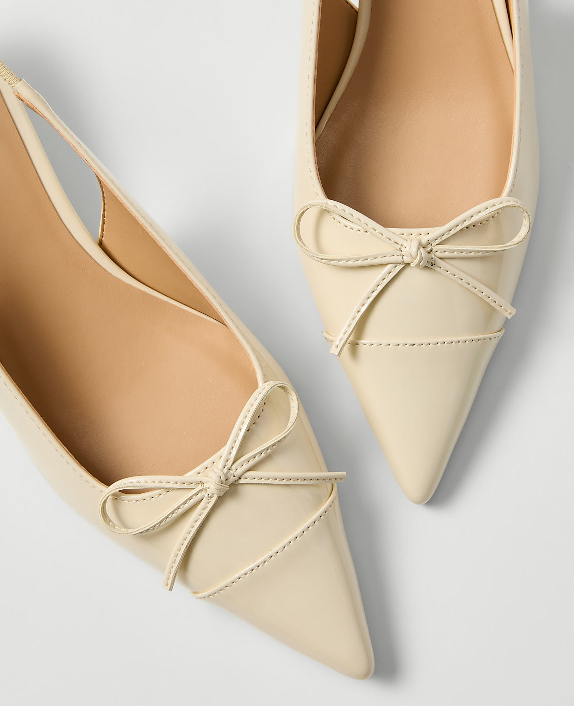 Patent Leather Bow Slingback Pump | Vinci Leather