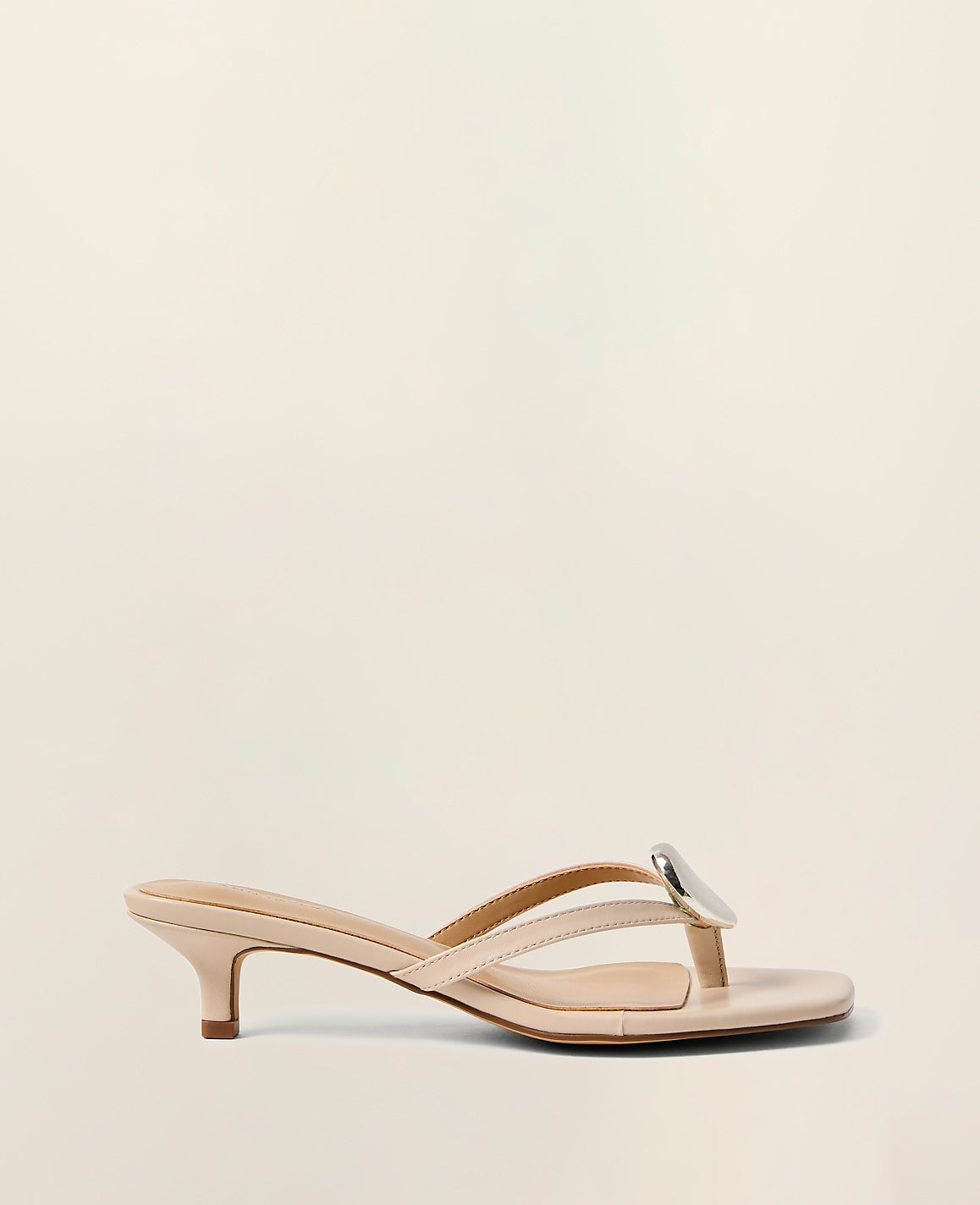 Leather Kitten Heel Sandal | Vinci Leather