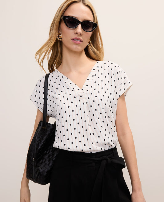 Polka Dot Top | Vinci Leather