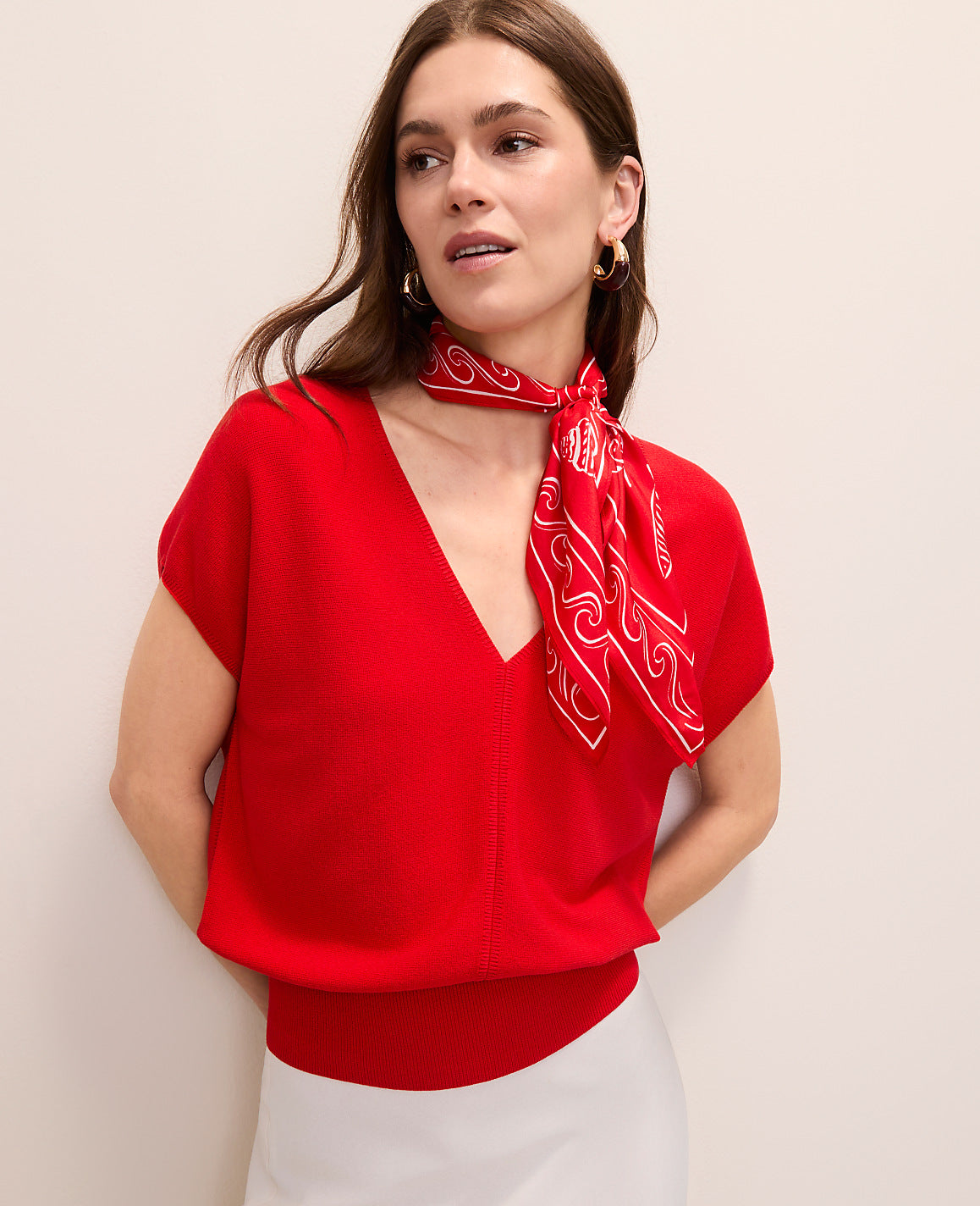 V-Neck Sweater | Vinci Leather