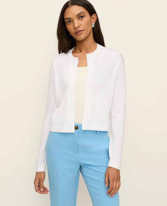 Open Crop Cardigan | Vinci Leather