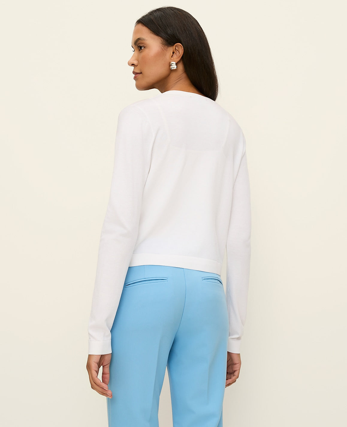 Open Crop Cardigan | Vinci Leather