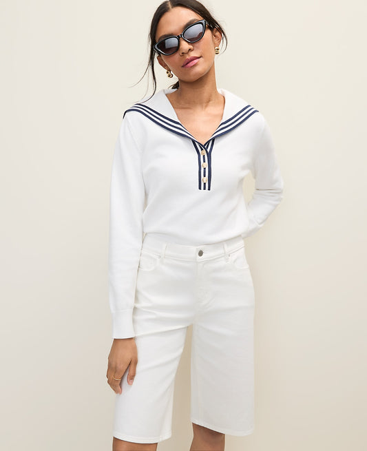 Weekend Sailor Collar Sweater | Vinci Leather