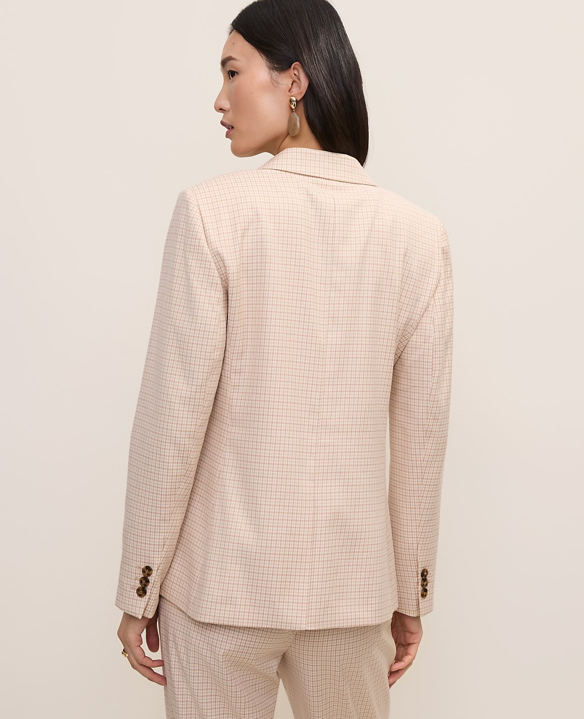The Hutton Blazer in Houndstooth | Vinci Leather