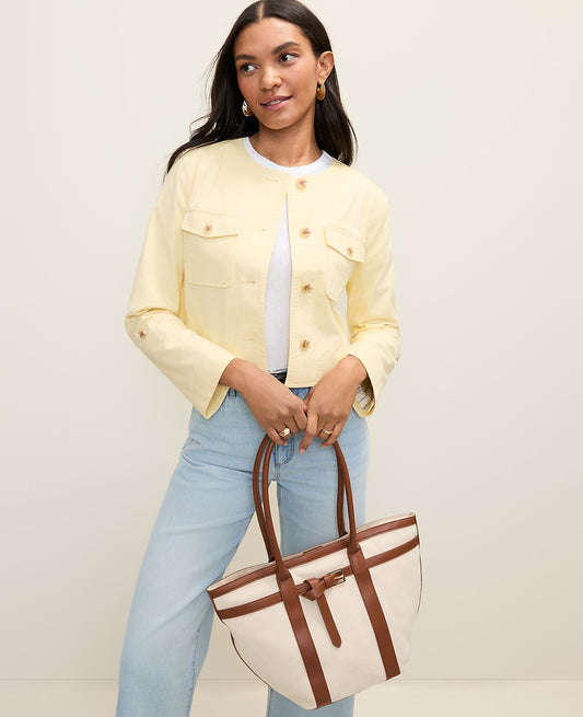 Weekend Crew Neck Jacket | Vinci Leather