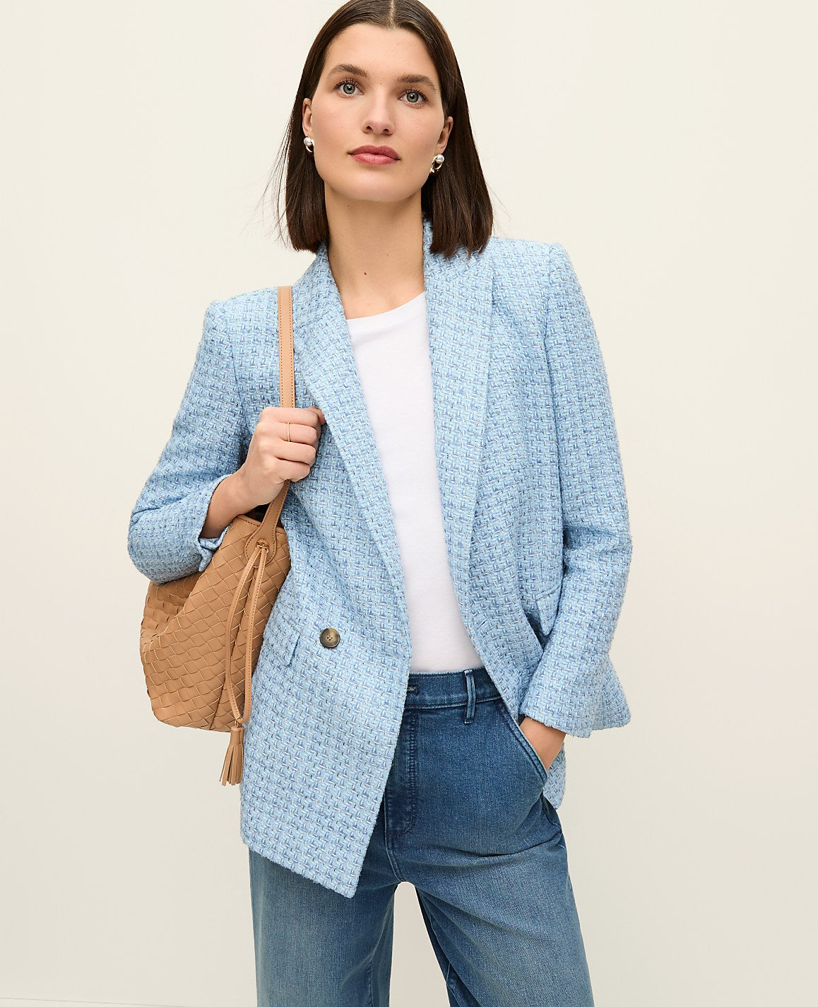 The Crosby Blazer in Tweed | Vinci Leather
