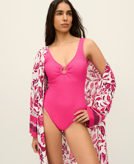Tortoiseshell Ring One Piece Swimsuit | Vinci Leather