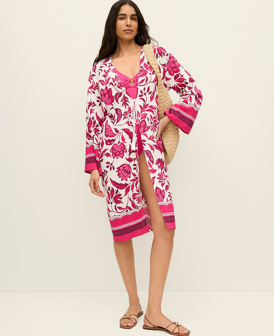 Floral Beach Kimono | Vinci Leather