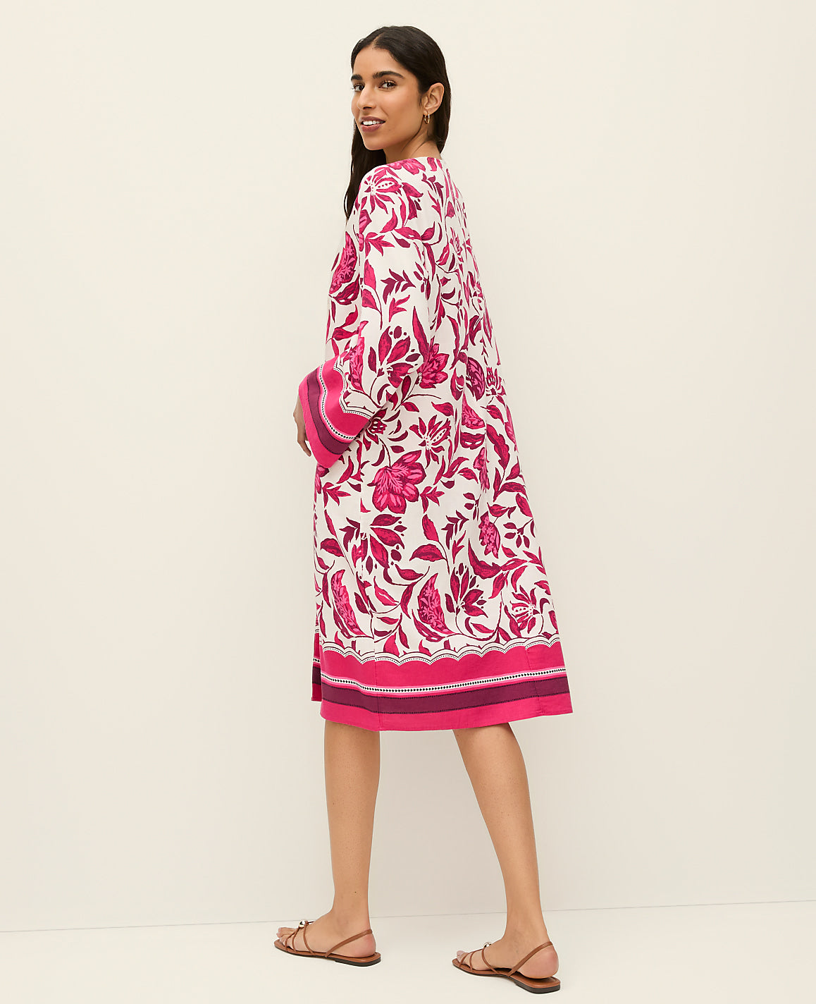 Floral Beach Kimono | Vinci Leather