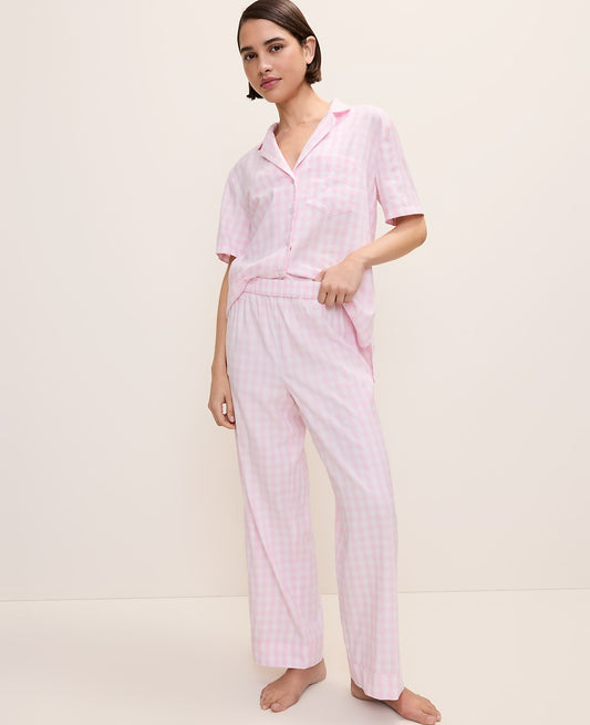 Gingham Pajama Set | Vinci Leather